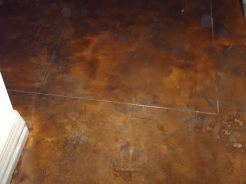acid stained concrete flooring